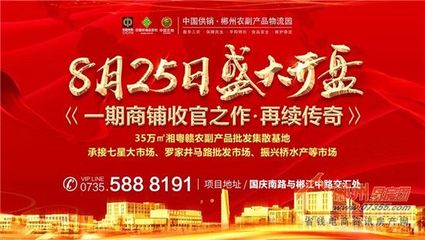 中國(guó)供銷&middot;郴州農(nóng)副產(chǎn)品物流園盛大開(kāi)盤(pán),一期農(nóng)批金鋪再續(xù)傳奇,□收官!