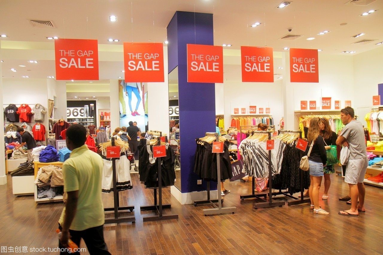 阿拉伯聯(lián)合酋長國ue阿聯(lián)酋中東迪拜迪拜市中心迪拜塔迪拜購物中心購物商店時尚差距服裝客戶